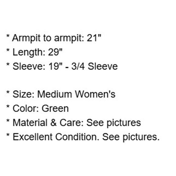 Soft Surroundings Top Womens Medium Green Tunic Blouse Oversized Lagenlook - Picture 4 of 11